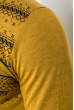 Джемпер мужской с орнаментом на груди 50PD22013 оранжево-черный