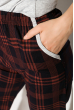 Пижама женская 107P025 серо-бордовый