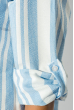 Рубашка женская в крупную полоску 51P002 бело-голубой