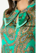 Блузка женская с бантиком на шее 81P1123 зеленый , вензеля
