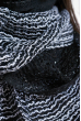 Шарф женский 120PELMR004-1 черно-серый