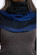 Шарф женский 120PELMR004-1 сине-черный