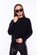 Укороченный стильный свитер  153P020 черный