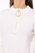 Укороченный стильный свитер  153P020 белый
