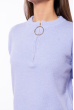 Укороченный стильный свитер  153P020 светло-голубой