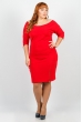 Платье женское элегантное 37P002 красно-золотистый