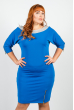 Платье женское элегантное 37P002 сине-серебристый