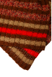 Комплект детский (для мальчика) шапка и шарф узор полоска 65PB0008 junior коричнево-красный