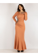 Платье персиковое 265P9401 персиковый