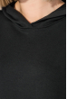 Костюм женский спортивный (батал) свободного покроя, с капюшоном74PD369 черный