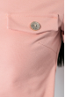 Блузон женский с имитацией карманов на груди  72PD158 персиковый