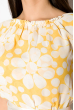 Платье женское с крупными цветами 964K022 лимонный