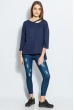 Джемпер свободный крой 953K002 синий