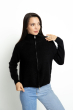 Кофта женская на молнии 777A006 черный