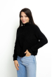 Кофта женская на молнии 777A006 черный