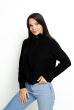 Кофта женская на молнии 777A006 черный