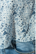 Блуза женская со спущенными плечами 266F011 голубой