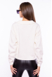 Укороченный стильный свитер 153P60275 белый