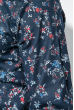 Рубашка мужская цветочный принт 411F001 темно-синий