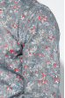 Рубашка мужская цветочный принт 411F001 серый