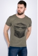 Футболка мужская 168F083 хаки