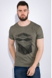 Футболка мужская 168F083 хаки