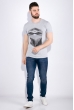 Футболка мужская 168F083 светло-серый