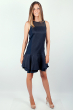 Платье женское, юбка в складку №219G004 темно-синий