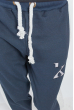 Брюки спортивные с вставками по бокам 361F002 темно-синий