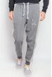 Брюки спортивные с вставками по бокам 361F002 серый