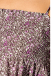 Блуза женская с нежным цветочным принтом 266F011-7 бежево-сиреневый