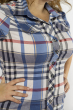 Рубашка женская 118P258 молочно-сизый