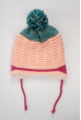 Комплект детский (для девочки) шапка, шарф и варежки 120PTEM50009 junior ярко-розовый