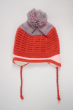 Комплект детский (для девочки) шапка, шарф и варежки 120PTEM50009 junior коралловый