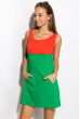 Платье женское 120P118 красно-зеленый