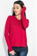 Пуловер женский, однотонный, базовый  122V001-1 бордо