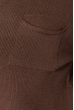 Пуловер женский, однотонный, базовый  122V001-1 коричневый