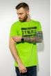 Футболка с принтом 85F266 салатовый