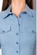 Рубашка женская офисная 118P061 васильковый