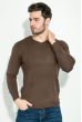 Пуловер мужской, базовый  137V002 ореховый