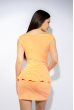 Платье 120P009 оранжево-молочный