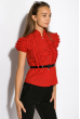 Блуза классическая женская подросток 120P023 красный