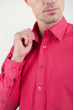Рубашка мужская красная Fra №877-12 красный