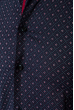 Рубашка мужская узор мелкий ромб 50PD6235 темно-синий