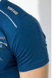 Футболка мужская с нашивкой и надписями 81P2046 синий