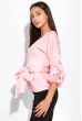Блуза с объемными рукавами 120PFL073085 розовый