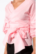 Блуза с объемными рукавами 120PFL073085 розовый