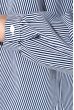 Рубашка женская, свободного покроя 64PD239 сине-белый ,  полоска