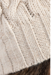 Шапка женская «Бини», вязанная, разнообразие цветов 65PF2087 бежевый