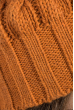 Шапка женская «Бини», вязанная, разнообразие цветов 65PF2087 кирпичный